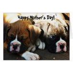 Tarjeta de felicitación feliz de los perritos del 
