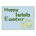 Tarjeta de felicitación feliz de Pascua del irland