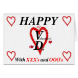 Tarjeta de felicitación FELIZ de V D (el día de Sa