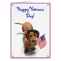 Tarjeta de felicitación feliz del Dachshund del dí