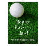 Tarjeta de felicitación feliz del golf del día de 