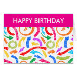 Tarjeta de felicitación garabateada de las flechas