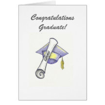 Tarjeta de felicitación graduada de Congratualtion