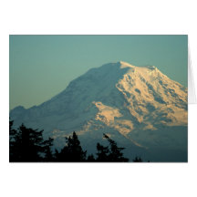 Tarjeta de felicitación: Invierno el Monte Rainier