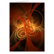 Tarjeta de felicitación mágica del arte abstracto 