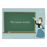 Tarjeta de felicitación minuciosa de la microonda