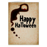 Tarjeta de felicitación oscura de la criatura del  tarjetas