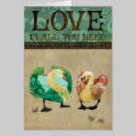 Tarjeta de felicitación   ostentosa del amor de lo tarjetas
