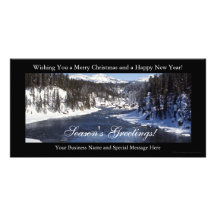 Tarjeta de felicitación plana del navidad del nego tarjeta fotografica personalizada