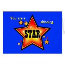 Tarjeta de felicitación Shinning del premio de la 