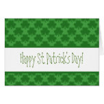 Tarjeta de felicitación simple del modelo del tréb