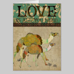 Tarjeta de felicitación soñadora del amor de los c tarjetas