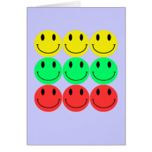 Tarjeta de felicitación sonriente