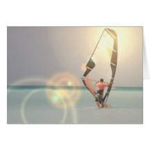 Tarjeta de felicitación Windsurfing del deporte