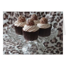 Tarjeta de felicitaciones del estampado leopardo y