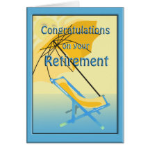 Tarjeta de felicitaciones del retiro de la sol de 