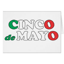Tarjeta de Feliz CINCO de MAYO