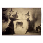 Tarjeta de Halloween del vintage