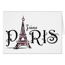 Tarjeta de J'aime París