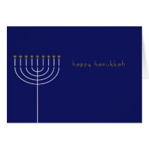 Tarjeta de Jánuca con Menorah