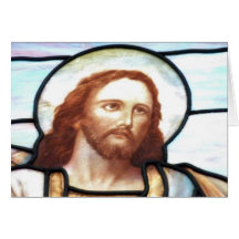 Tarjeta de Jesús del vitral