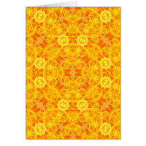 Tarjeta de Kaleido del rosa amarillo tarjetas