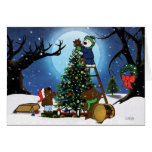 "Tarjeta de la alegría del navidad"