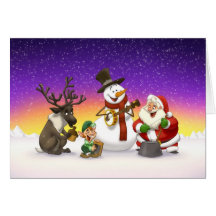 Tarjeta de la banda de jarro del navidad (espacio 