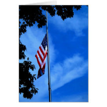 Tarjeta de la bandera americana
