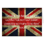 Tarjeta de la bandera de unión de Churchill