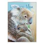 Tarjeta de la bella arte del día de madre "de la a