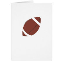 Tarjeta de la bola de rugbi