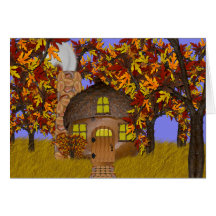 Tarjeta de la CABAÑA del FAERY de la BELLOTA