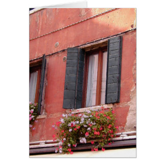 Tarjeta de la caja de ventana