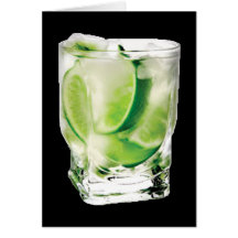Tarjeta de la cal de la vodka