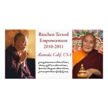 Tarjeta de la capacitación de Rinchen Terzod Tarjeta Personal Con Foto