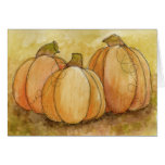 Tarjeta de la cosecha de la calabaza