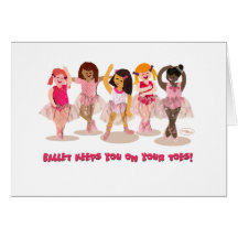 Tarjeta de la danza del ballet
