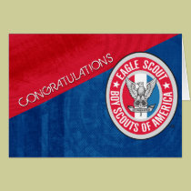 Tarjeta de la enhorabuena de Eagle Scout tarjetas