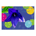 Tarjeta de la enhorabuena del bebé de la flor de g