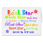 Tarjeta de la estrella del rock