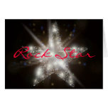 Tarjeta de la estrella del rock