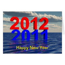 tarjeta de la Feliz Año Nuevo 2012