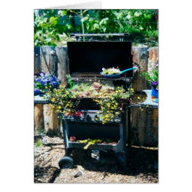 Tarjeta de la flor del Bbq