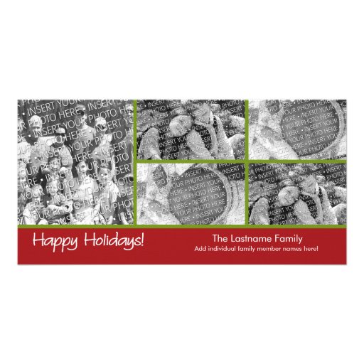 Tarjeta de la foto: Buenas fiestas con collage de  Tarjetas Personales Con Fotos
