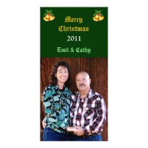 Tarjeta de la foto de Belces de navidad Tarjeta Fotografica