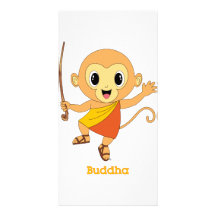 Tarjeta de la foto de Buda Monkey™ Tarjeta Fotográfica Personalizada