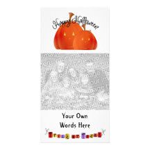 Tarjeta de la foto de Halloween Tarjeta Personal Con Foto