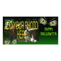 Tarjeta de la foto de Halloween Plantilla Para Tarjeta De Foto
