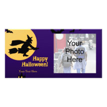 Tarjeta de la foto de Halloween Tarjeta Fotografica